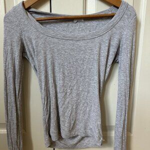 Cotton On Light Ribbed Grey Shirt